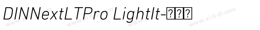 DINNextLTPro LightIt字体转换